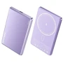 Зовнішній акумулятор WK Wekome Power Bank 5000mAh Ultra-Thin Magnetic Wireless 15W Purple (WP-30)