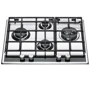 Варильна поверхня газова Hotpoint-Ariston PKLL 641 D2/IX/HA : Розташування панелі спереду з боків
