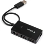 Адаптер Vinga Adapter USB to 4xUSB2.0 Black (VHA2A4): Інтерфейс підключення USB 2.0