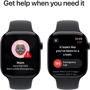 Apple Watch Series 10 46mm GPS + Cellular Jet Black Aluminium Case with Black Sport Band - M/L (MWY43)