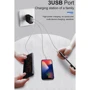 Зарядний пристрій Baseus USB Wall Charger 3xUSB 3.4A Mirror Lake Intelligent Digital Display Black (CCALL-BH01) фото 11