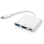 Адаптер Vinga Adapter USB-C to USB-C+HDMI+USB White (VCPATC2HDMIUSBPDWH)