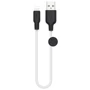 Кабель Hoco USB Cable to Lightning X21 2.4A 0.25m Black/White: Тип USB Cable - Lightning