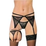 Пояс для чулок SoftLine Garterbelt 3318, S/M (black)