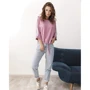 Блуза ISSA PLUS SA-39 46 сиреневая с рукавом 3/4: Длина рукава Рукав 3/4