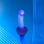 Дилдо, що світиться Strap-On-Me Glow-LED Dildo Purple - M