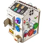 Дом большой развивающий GoodPlay Бизидом 35х35х50 с подсветкой (B009)