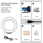 Кольцевая USB LED лампа Puluz PKT3059B 6.2" с настольным штативом (PKT3059B) фото 4