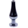Анальная пробка с кристаллом BOSS of TOYS - Jewellery Dark Silver BUTT PLUG Rose, BS6400054