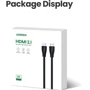 Кабель и переходник HDMI M - M 1.0 м V2.1 Ugreen With Braid 8K@60Hz/4K@120Hz HD140