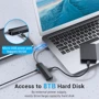 Адаптер Vention Adapter USB to 3хUSB2.0+RJ45 Black (CHPBB): Интерфейс подключения USB 2.0