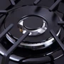 Варочная поверхность газовая Weilor GG W604 BL: Рабочая поверхность стекло (закаленное)