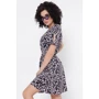 Платье FashionUp PL-1766A 48 черное повседневное до середины бедра: Состав Полиэстер, Шелк, Эластан