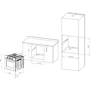 Духовой шкаф электрический Eleyus MILA 6009 WH: Объем, л 69