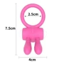 Эрекционное виброкольцо LoveToy Power Clit Cockring, Pink