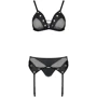 Комплект белья Passion NESSY SET Black XXL/XXXL