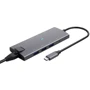 Адаптер Dynamode USB-C to HDMI 4K+Mini DisplayPort+ 3хUSB3.0+RJ45+USB-C Female+SD Grey фото 6