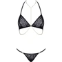 Комплект белья Obsessive Pantheria black S/M