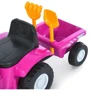 Дитячий електромобіль-каталка 2в1 Bambi Трактор з рожевим причепом (M 6153B-8)