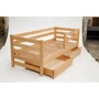 Кровать AURORA подростковая с ящиками (800x1900) (бук)