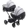 Коляска 2 в 1 для двойни Bair Next DUO Soft 31 серый: Ширина шасси 60