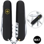 Мультитул Victorinox SPARTAN MAT черный матовый лак с желтым лого (Vx13603.3_M0008p)