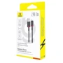Кабель Baseus USB Cable to Lightning Dura Series 2.4A 1m Black/Red (P10377801U01-01) фото 5