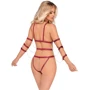 Боди с фиксаторами для рук Orion Bad Kitty Strap Body Red, L