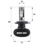 LED лампы Sho-Me G8.2 H4 6000K 24W: Цвет свечения Белый