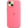 Чехол для iPhone Apple iPhone 15 Silicone Case with MagSafe - Pink (MWN93ZM/A): Материалы Силикон