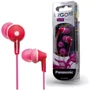 Наушники Panasonic RP-HJE125E-P Pink : Тип конструкции вакуумные