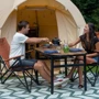 Стол для кемпинга Bo-Camp Melrose Oval 120x80 cm Black/Wood look (1404220) фото 10