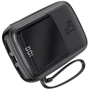 Внешний аккумулятор Baseus Power Bank 20000mAh with USB-C Cable Q Pow Display 15W Black (PPQD-A01): Кабели/переходники для смартфонов в комплекте USB Type-C