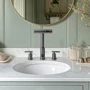 Смеситель для раковины Lefton Two-Handle Widespread Waterfall & Pull-Out Bathroom Faucet with Temperature Display-BFWS2401 Grey: Вид монтажа Врезной