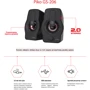 Акустическая система Piko GS-206 Black: Формат акустики 2.0