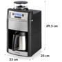 Кофеварка Klarstein Aromatica II Thermo (10032875): Емкость контейнера для зерен, г 150