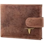 Мужское портмоне DNK Leather коричневое (DNK-02L-BAW-TAN) фото 6