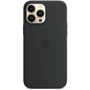 Чехол для iPhone Apple Silicone Case with MagSafe Midnight (MM2U3) for iPhone 13 Pro Max UA: Материалы Силикон