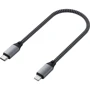 Кабель Satechi Cable USB-C to Lightning 25cm Space Grey (ST-TCL10M)