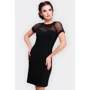 Платье FashionUp PL-1596A 42 черное повседневное до середины бедра