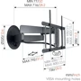 Кронштейн для ТВ Vogels TVM 7655 DesignMount Black: Угол поворота 120°