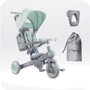 Трехколесный велосипед MoMi SOLIVIA 4в1 green (ROTR00018): Диаметр колес, дюймов 8