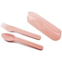 Набор столовых приборов в футляре Suavinex Лесные истории (футляр, вилка, ложка) розовый (401235)