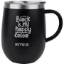 Термокухоль Kite Black is my happy color 360 мл чорна (k22-378-01-2)