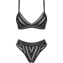 Комплект белья Obsessive Natilya black XS/S