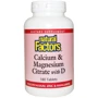 Natural Factors, Calcium & Magnesium Citrate with D, 180 Tablets (NFS01608)