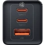 Зарядное устройство Baseus Wall Charger GaN5 Pro 2xUSB-C+USB 65W with USB-C Cable Black (CCGP120201): Кабель в комплекте USB-C