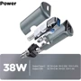 Зарядний пристрій ArmorStandard Car Charger USB+USB-C with Lightning Cable Grey (ARM82460): Кабель в комплекті Lightning