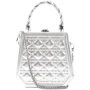 Жіноча сумка-сетчел Valiria Fashion срібляста (ODA28433-9): Фактура Тиснение, Глянцевая