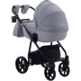 Коляска 2 в 1 Adamex Hybryd Plus BR204 светло-серый - серая кожа (выдавленная точка) (623886): Возможность установки люльки есть